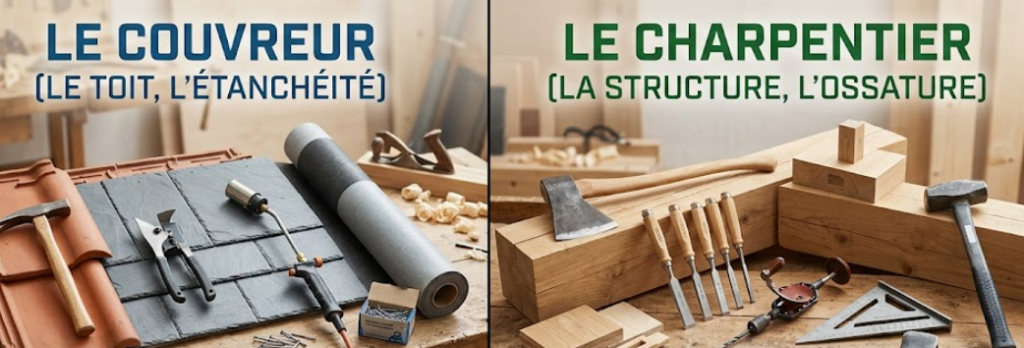 différence-couvreur-et-charpentier